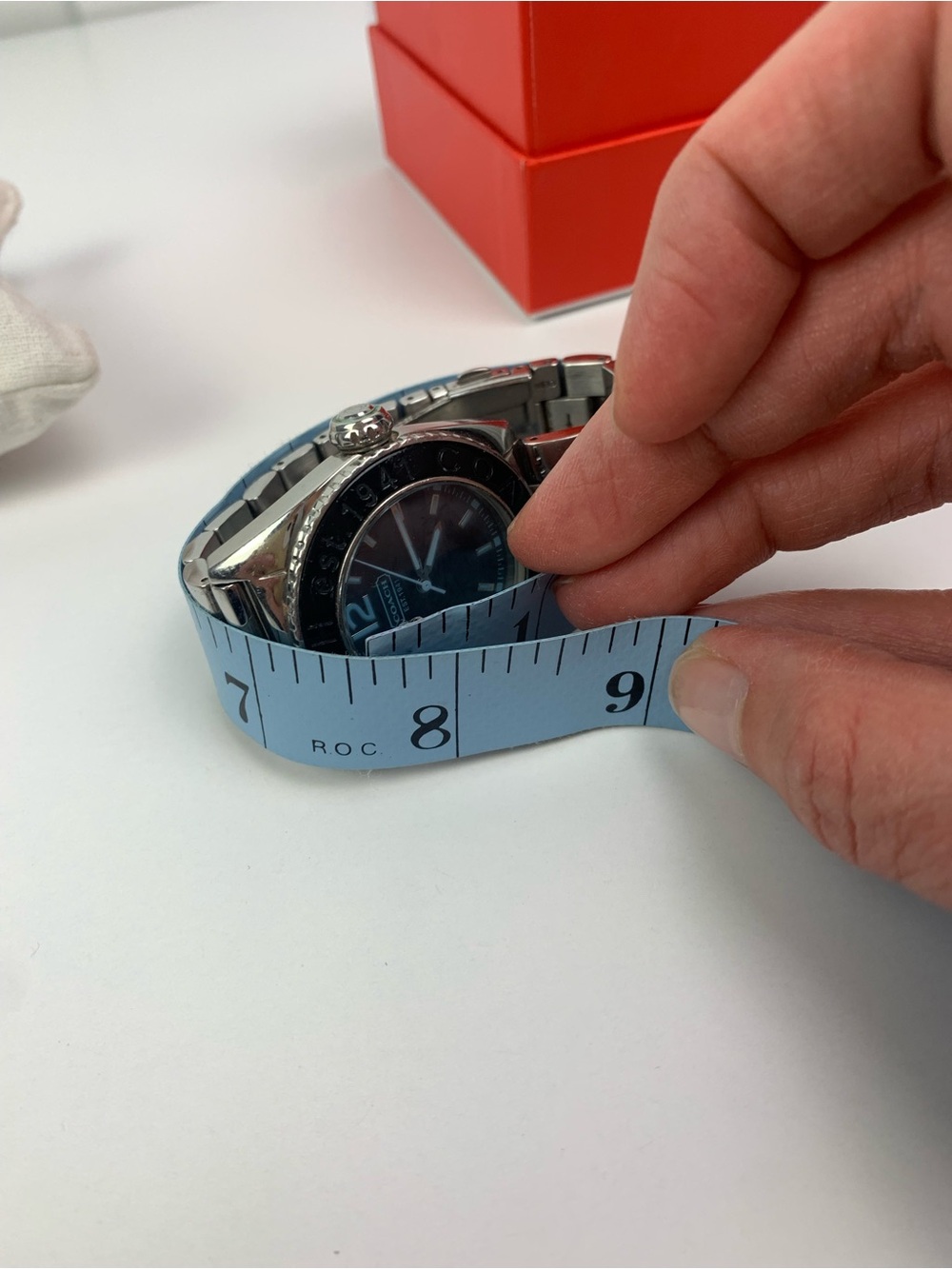 Coach Wrist Watch Andee Unisex Boyfriend Analog Quartz Black Blue Large Silver - Picture 5 of 6